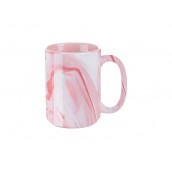 15oz Sublimation Marble Texture Mug (Pink)(10/pack)